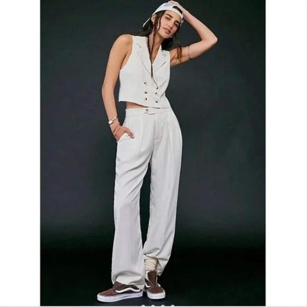 Free-people Men's White and Cream Jumpsuit